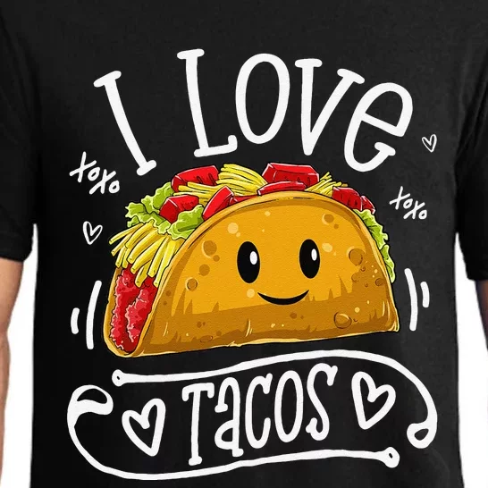 I Love Tacos Cinco De Mayo Women Taco Pajama Set