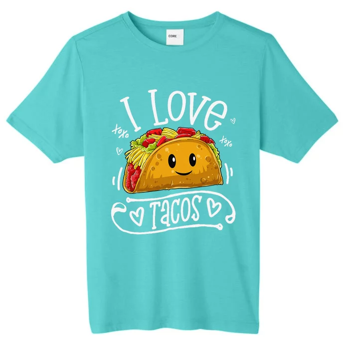 I Love Tacos Cinco De Mayo Women Taco ChromaSoft Performance T-Shirt