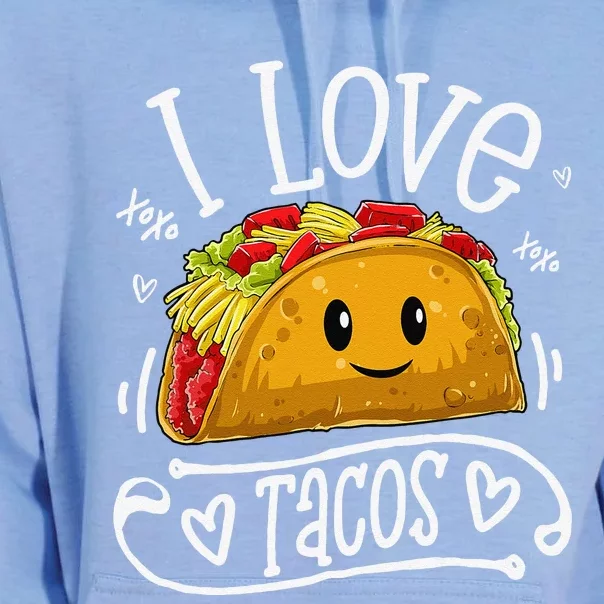 I Love Tacos Cinco De Mayo Women Taco Unisex Surf Hoodie