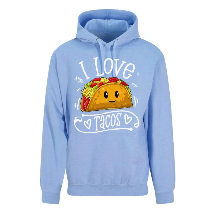 I Love Tacos Cinco De Mayo Women Taco Unisex Surf Hoodie