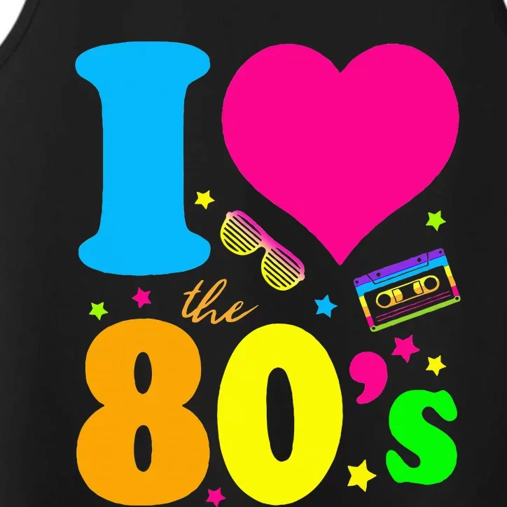 I Love The 80s 90s Costume Funny Party Performance Tank