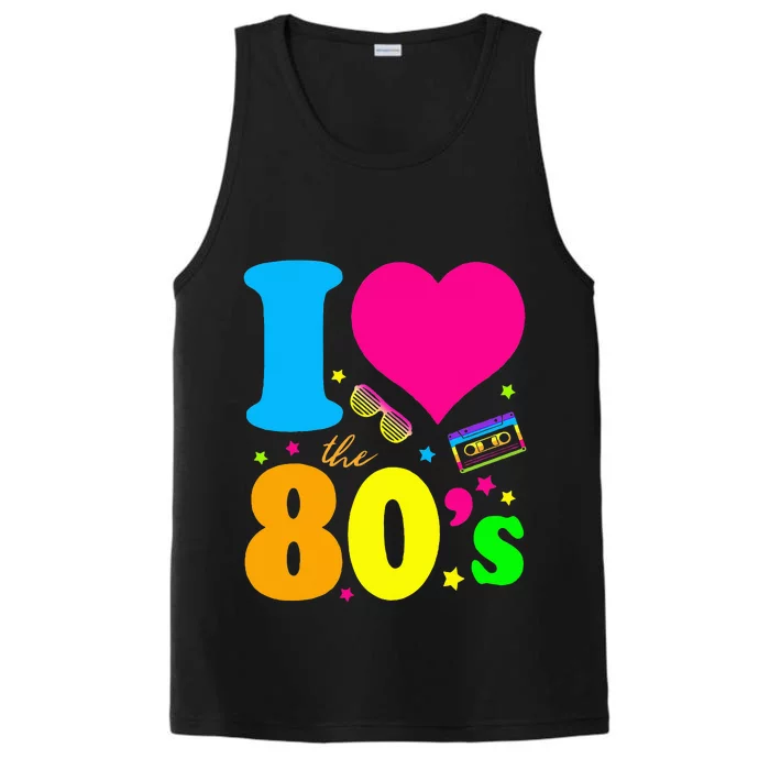 I Love The 80s 90s Costume Funny Party Performance Tank