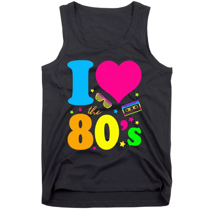 I Love The 80s 90s Costume Funny Party Tank Top