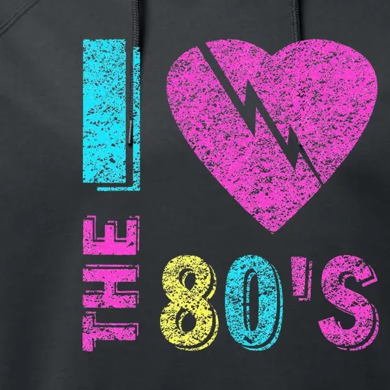 I Love The 80s 90s Costume Funny Party Performance Fleece Hoodie