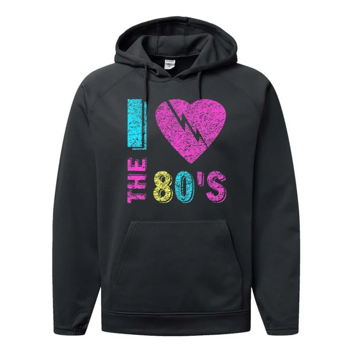 I Love The 80s 90s Costume Funny Party Performance Fleece Hoodie