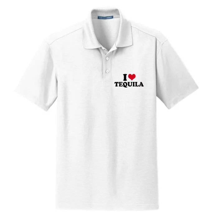 I Love Tequila Dry Zone Grid Performance Polo