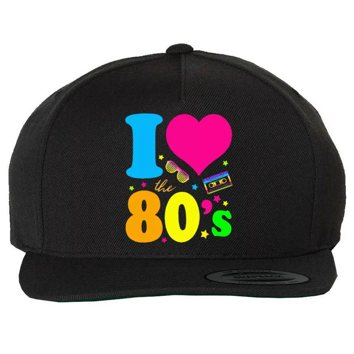 I Love The 80S 80s 90s Costume Party Wool Snapback Cap