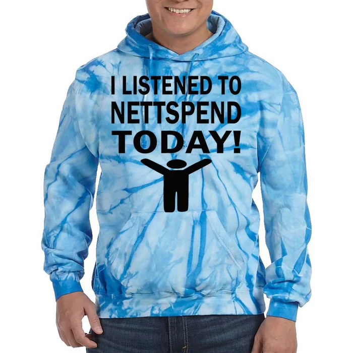 I Listened To Nettspend Today Concert Music Tie Dye Hoodie