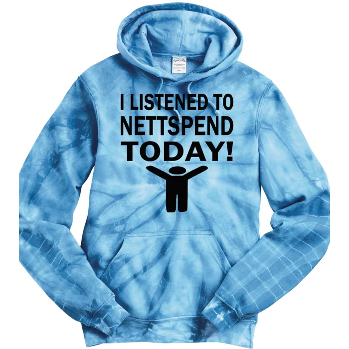 I Listened To Nettspend Today Concert Music Tie Dye Hoodie