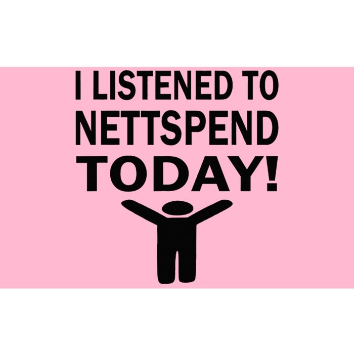 I Listened To Nettspend Today Concert Music Bumper Sticker