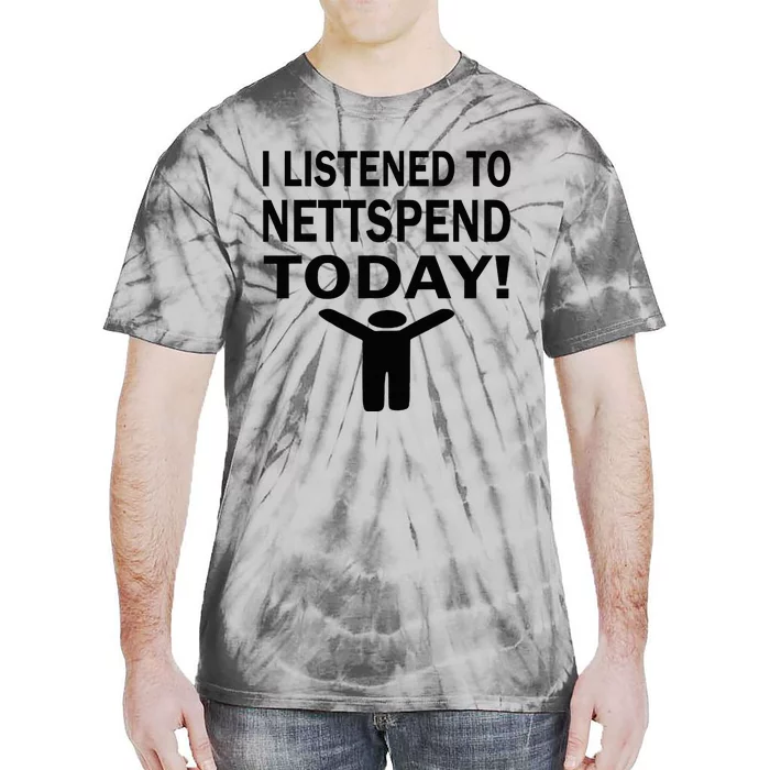 I Listened To Nettspend Today Concert Music Tie-Dye T-Shirt