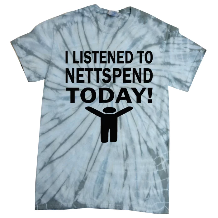 I Listened To Nettspend Today Concert Music Tie-Dye T-Shirt