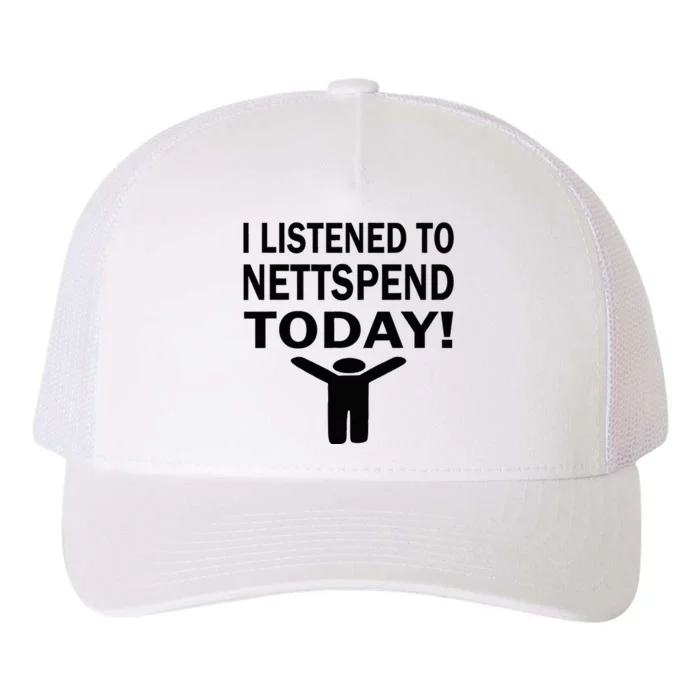 I Listened To Nettspend Today Concert Music Yupoong Adult 5-Panel Trucker Hat