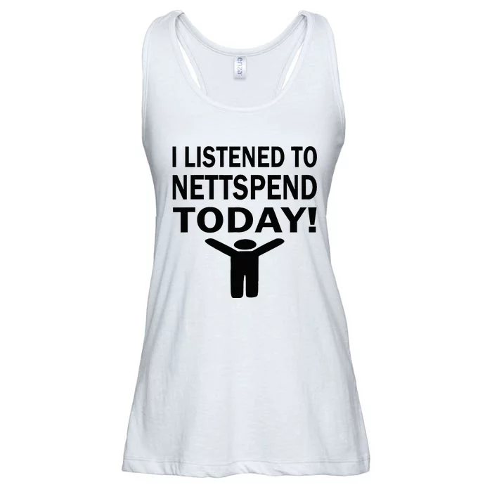 I Listened To Nettspend Today Concert Music Ladies Essential Flowy Tank