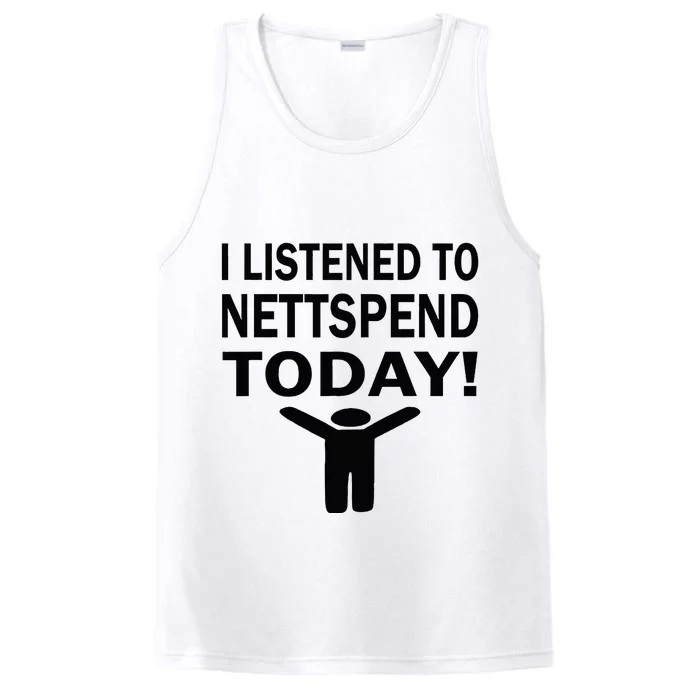 I Listened To Nettspend Today Concert Music Performance Tank