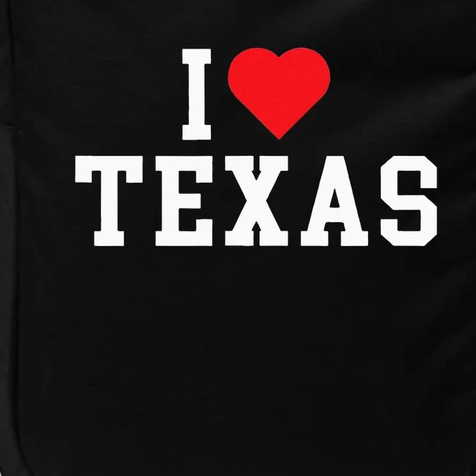 I Love Texas TX Throwback Design Impact Tech Backpack