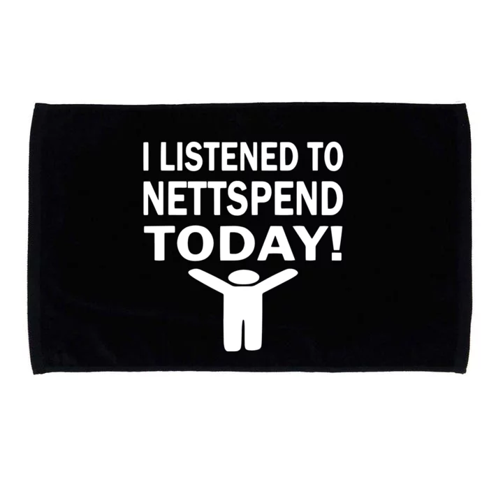 I Listened To Nettspend Today Concert Music Microfiber Hand Towel