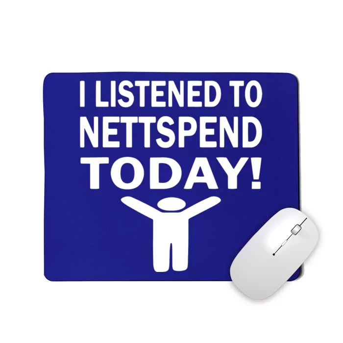 I Listened To Nettspend Today Concert Music Mousepad