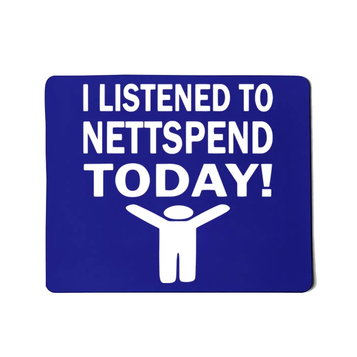 I Listened To Nettspend Today Concert Music Mousepad