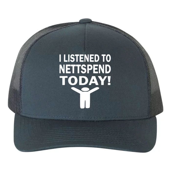 I Listened To Nettspend Today Concert Music Yupoong Adult 5-Panel Trucker Hat