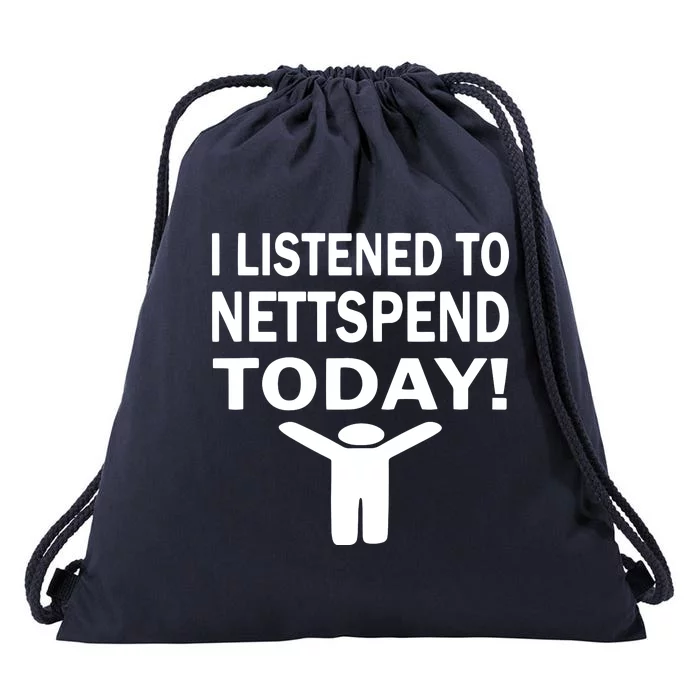 I Listened To Nettspend Today Concert Music Drawstring Bag