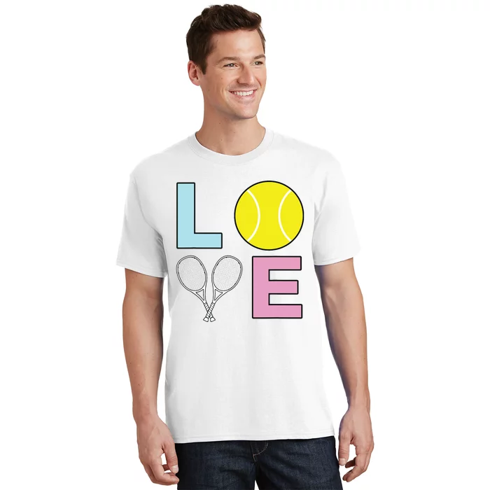 I Love Tennis Tennis Player T-Shirt