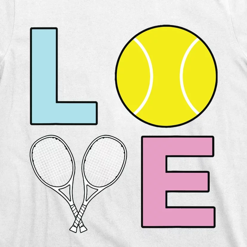 I Love Tennis Tennis Player T-Shirt