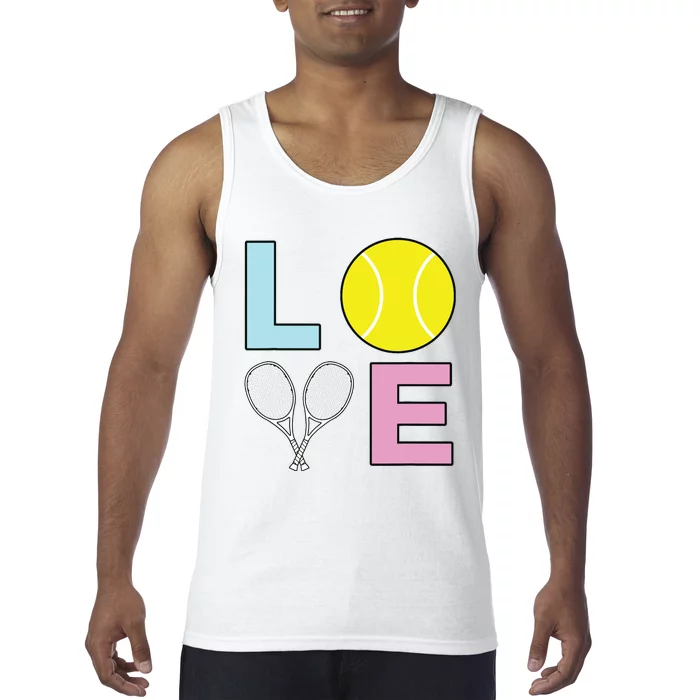 I Love Tennis Tennis Player Tank Top