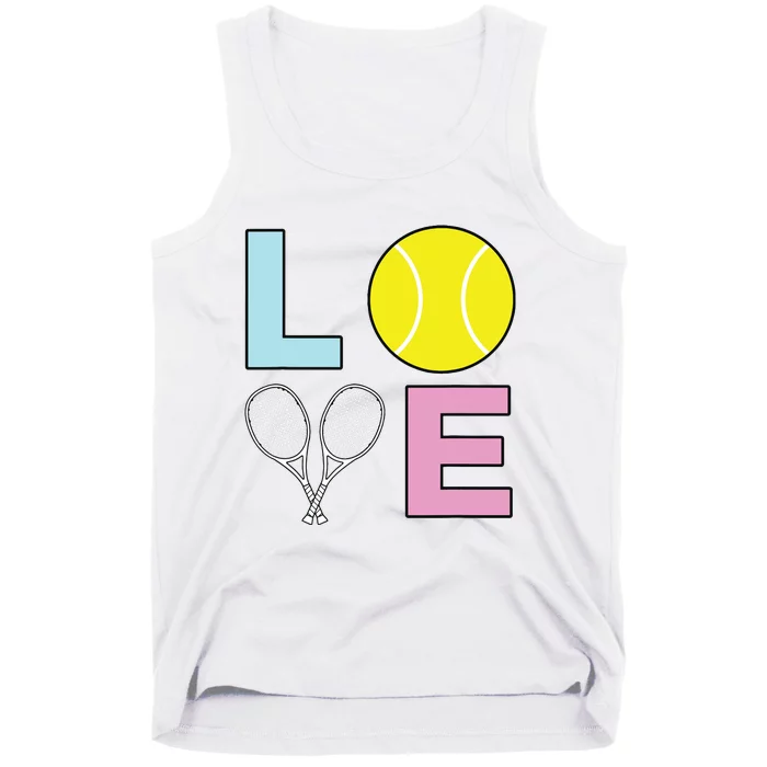 I Love Tennis Tennis Player Tank Top