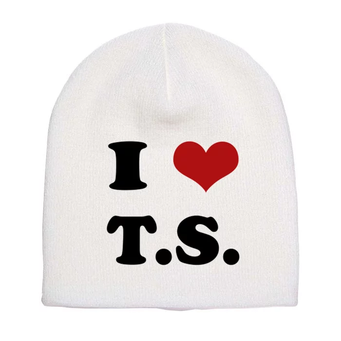 I Love TS Short Acrylic Beanie