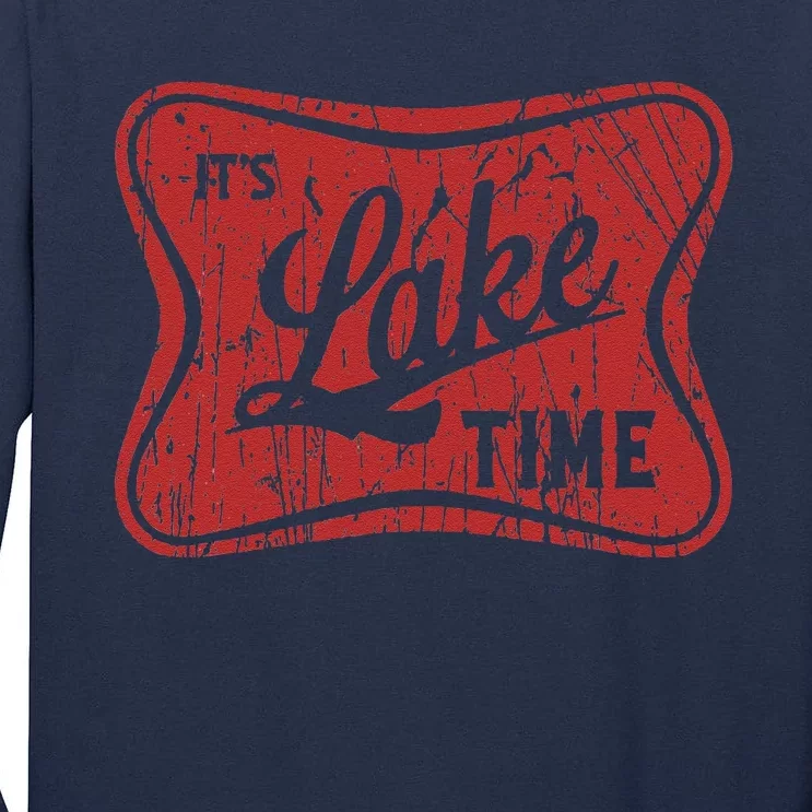 ItS Lake Time Summer Lake Camper Life Tall Long Sleeve T-Shirt