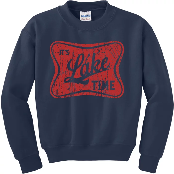 ItS Lake Time Summer Lake Camper Life Kids Sweatshirt