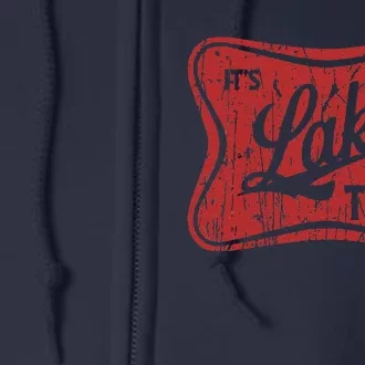 ItS Lake Time Summer Lake Camper Life Full Zip Hoodie