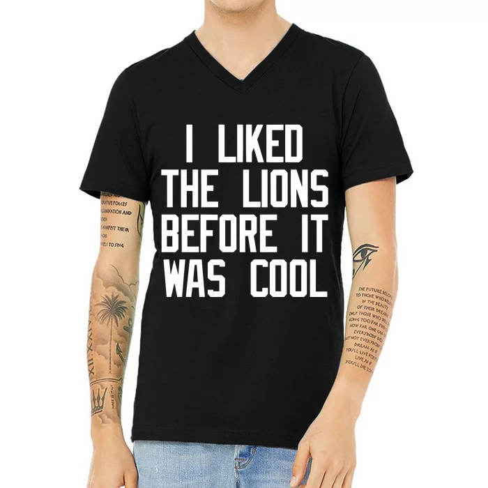 I Likeldarren The Lions Before It Was Cool V-Neck T-Shirt