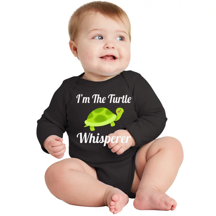 I Love Turtles - Turtle Whisperer Baby Long Sleeve Bodysuit