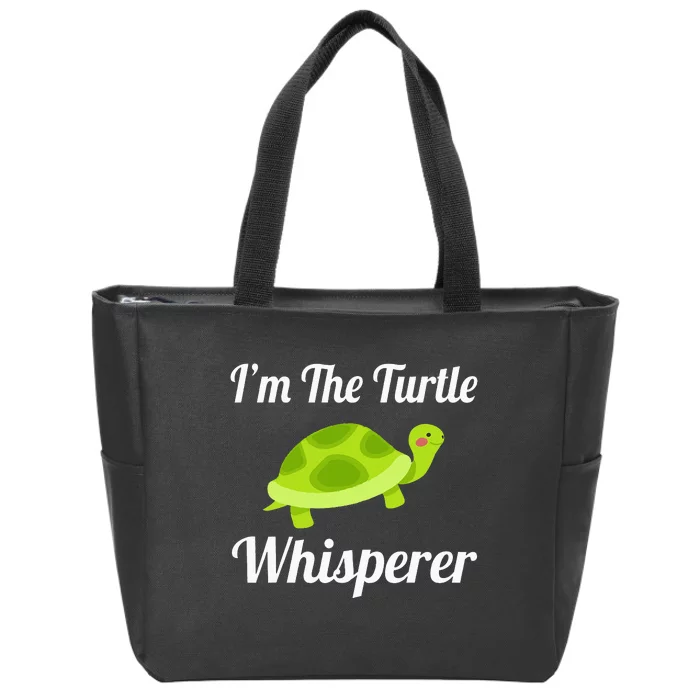 I Love Turtles - Turtle Whisperer Zip Tote Bag