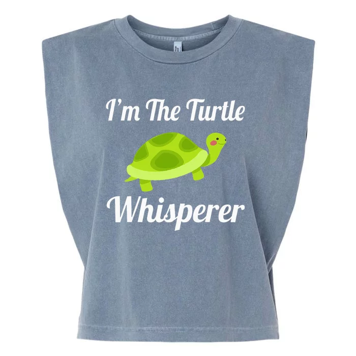 I Love Turtles - Turtle Whisperer Garment-Dyed Women's Muscle Tee