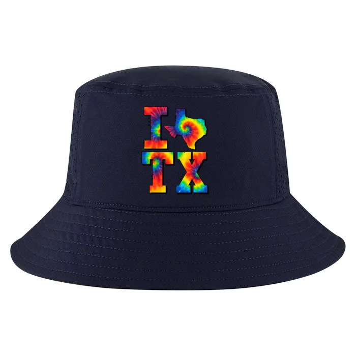 I Love Texas Tie Dye Texas Lovers Cool Comfort Performance Bucket Hat