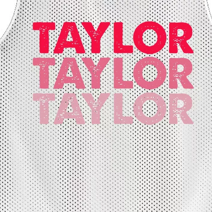 I Love Taylor First Name Taylor Mesh Reversible Basketball Jersey Tank