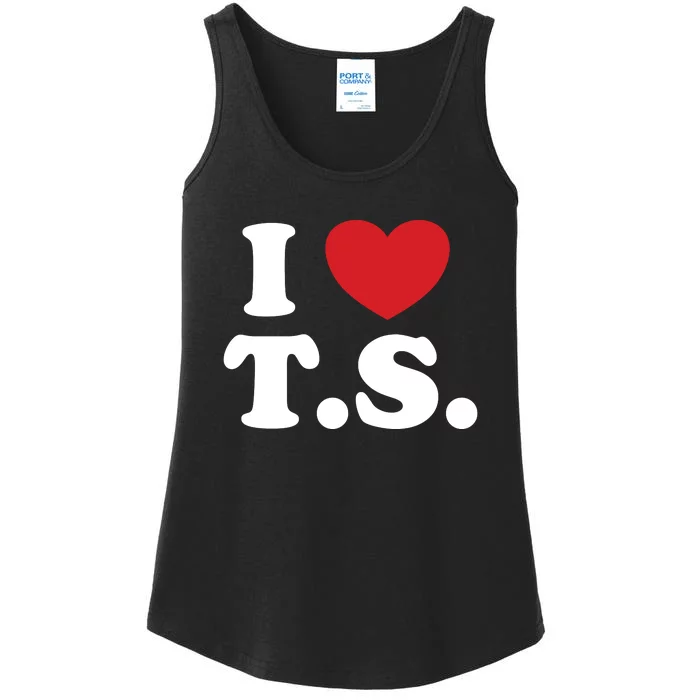 I Love T.S. I Heart T.s. Ladies Essential Tank