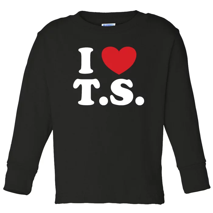 I Love T.S. I Heart T.s. Toddler Long Sleeve Shirt