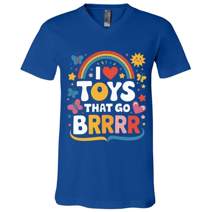 I Love Toys That Go Brrr Adult Joke Humor Sarcasm V-Neck T-Shirt