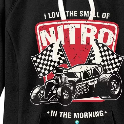 I Love The Smell Of Nitro In The Morning Drag Women's Fleece Hoodie