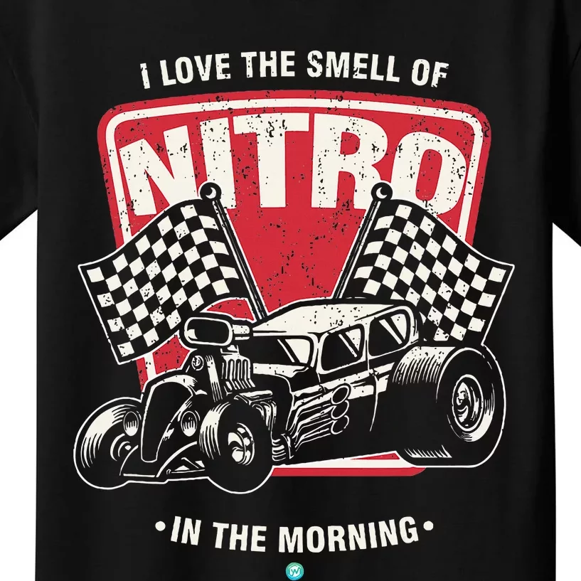 I Love The Smell Of Nitro In The Morning Drag Kids T-Shirt