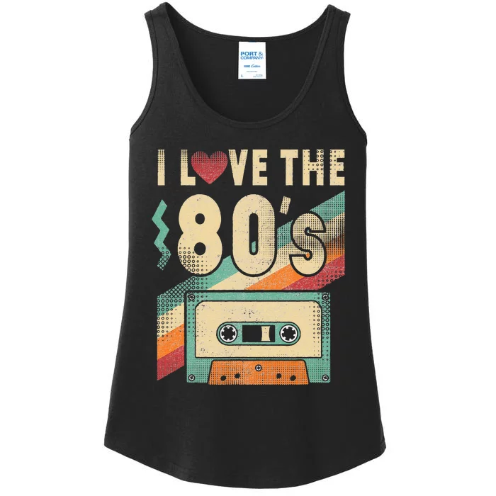 I Love The 80s 80s Vintage Clothes For Women And Men Ladies Essential Tank