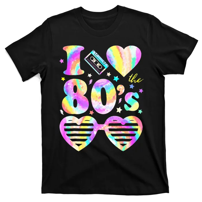 I love The 80'S 80's 90's costume Party T-Shirt