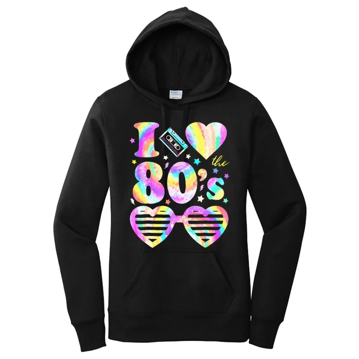 I love The 80'S 80's 90's costume Party Women's Pullover Hoodie