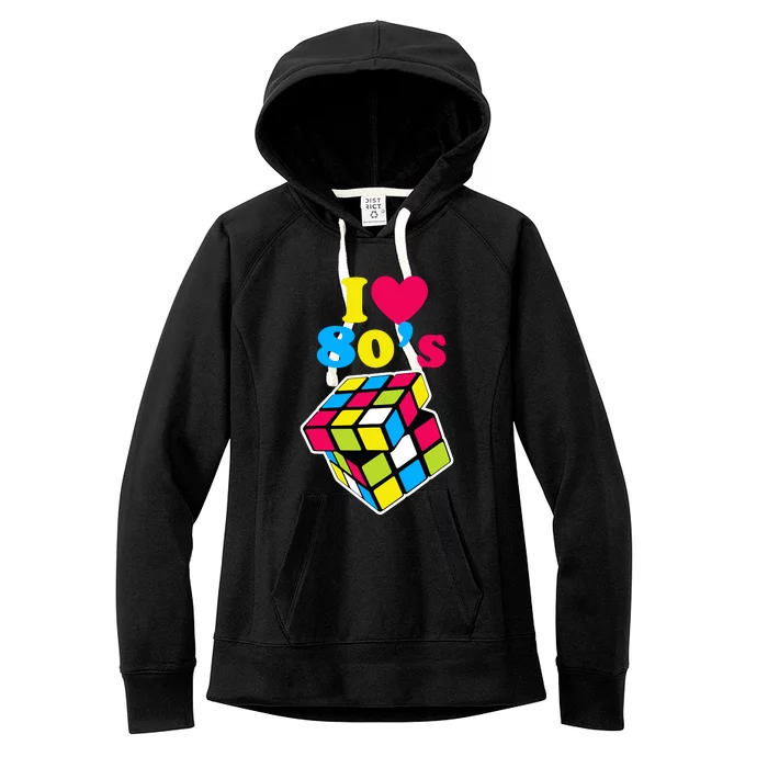 I Love The 80S Girl Women's Fleece Hoodie