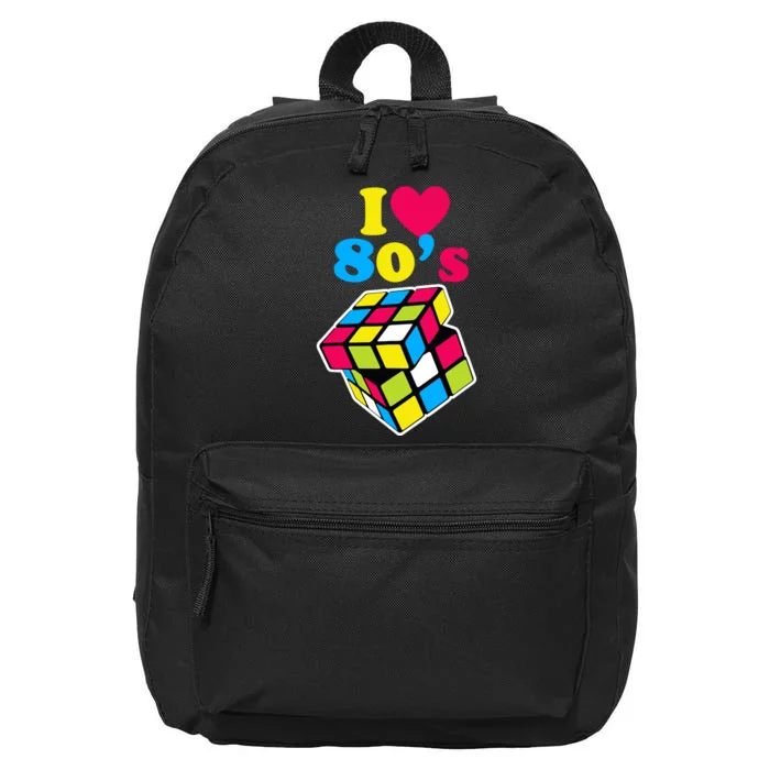 I Love The 80S Girl 16 in Basic Backpack