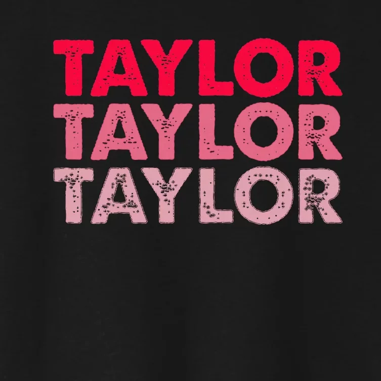 I Love Taylor Women's Crop Top Tee